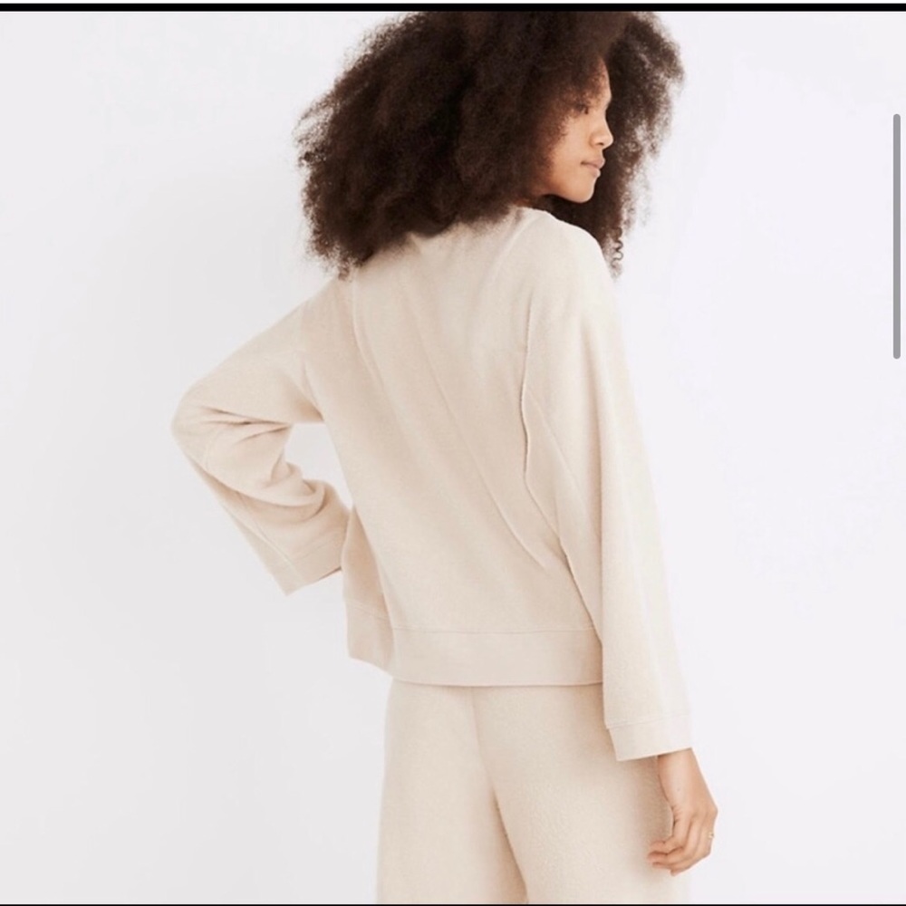MADEWELL Seagrass Brushed Side SWEATSHIRT S - Picture 2 of 16